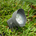 Heavy-duty LED spotlight with precision beam control and professional-grade mounting system