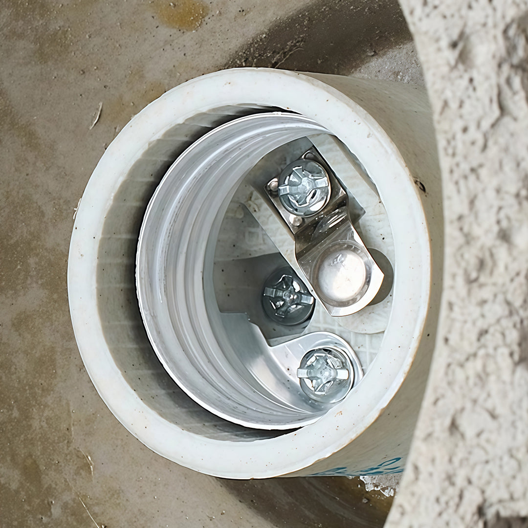Detailed view of the wood pendant lighting base and wiring, showcasing its high-quality design and craftsmanship.