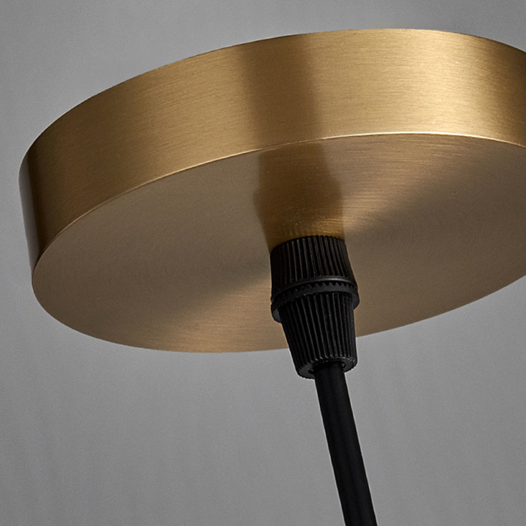 Honeycomb pendant light with mid-century glass shade adds geometric elegance and warm illumination, perfect for modern living spaces or dining areas.