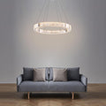 Luxury 1 - Light Ring Shaped Wagon Wheel Chandelier in Gold Finish