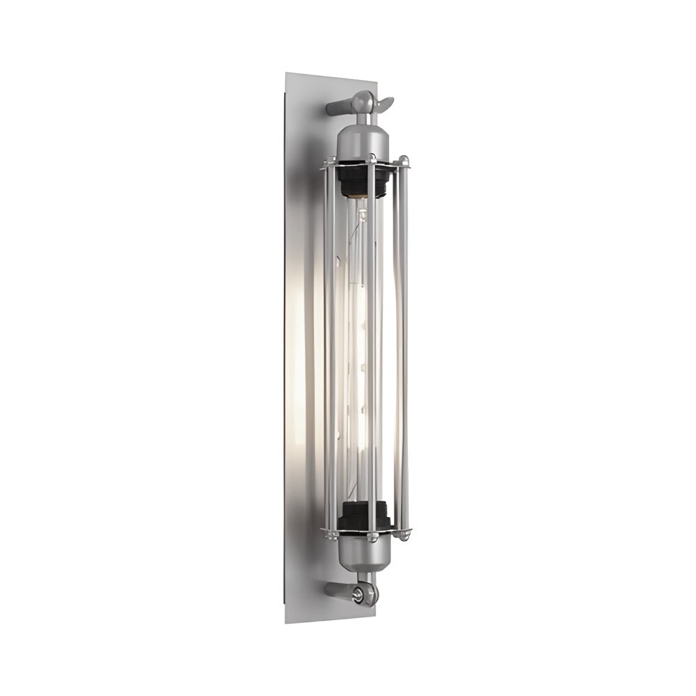 Industrial Vintage Flute Iron 1 - Light Wall Lamp - Chrome