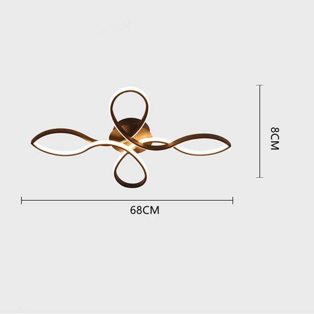 27'' LED 1-Light Circle Design Flush Mount Lights Modern Artistic Aluminum Silica gel Metal Stylish Modern Style Artistic Style Dimmable Ceiling Lights