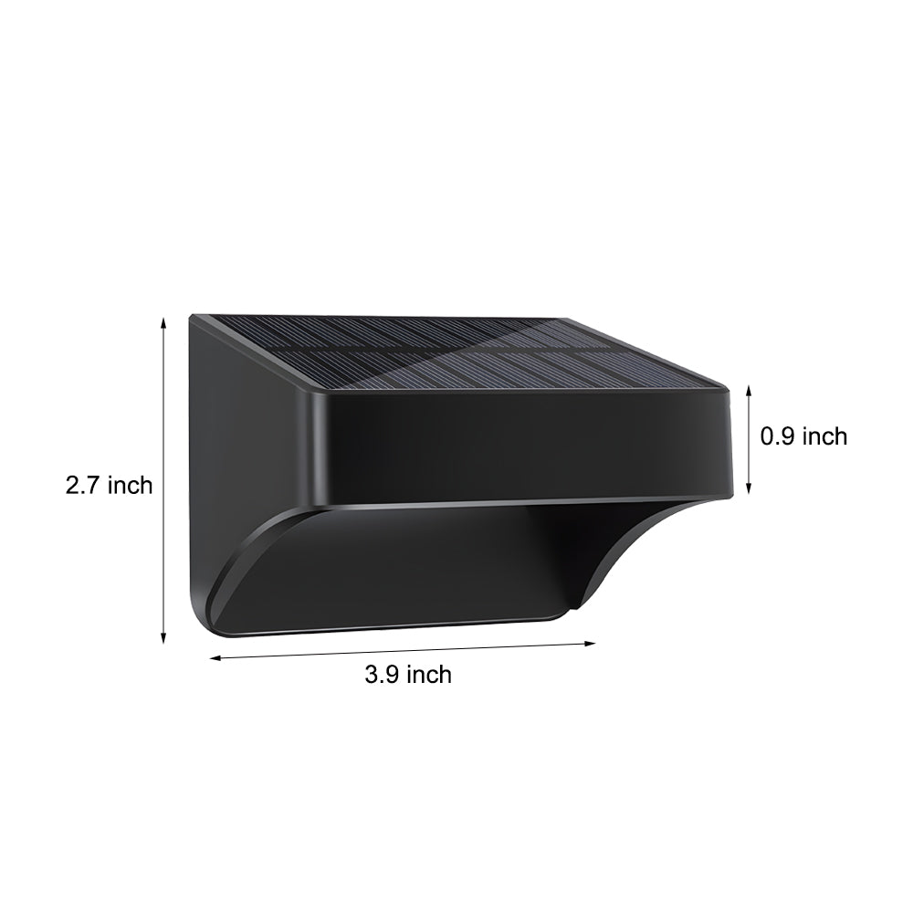 Large solar outdoor wall light dusk to dawn, providing broad and reliable illumination for outdoor spaces.