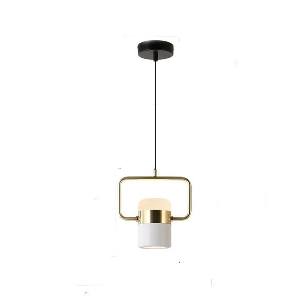 Modern Microphone Shaped Metal Industrial Pendant Light with Ambient Downlight Built - in LED Light Bulb