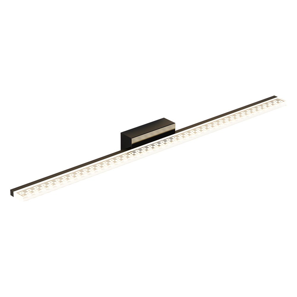 LED Bathroom Vanity Lights with Geometric Acrylic Shade and 3 - Step Dimming