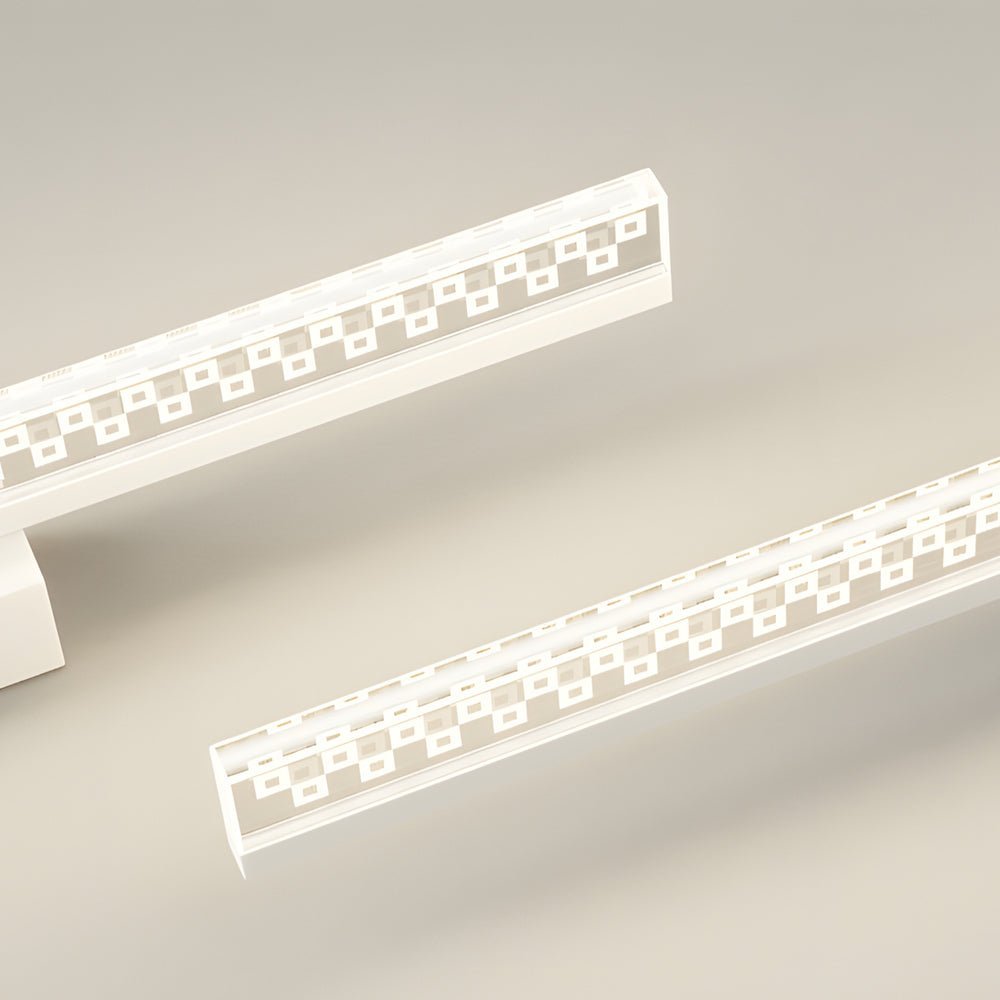 LED Bathroom Vanity Lights with Geometric Acrylic Shade and 3 - Step Dimming