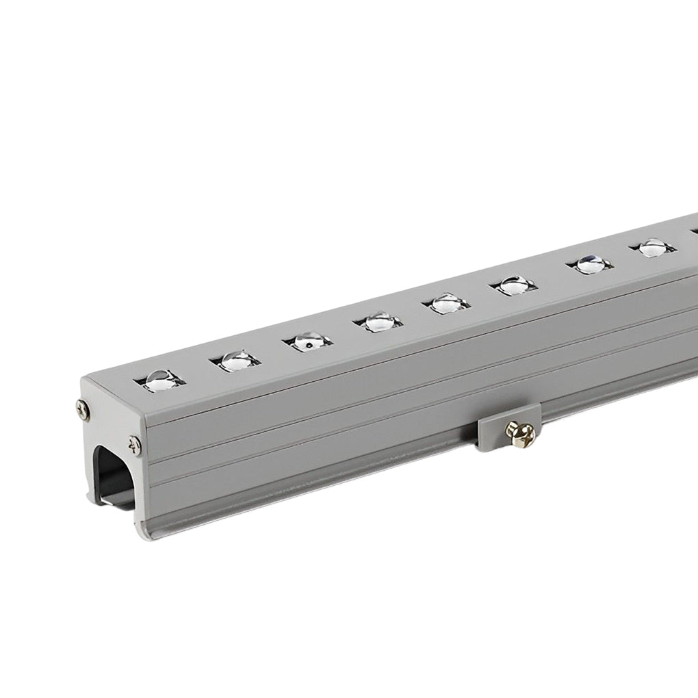 LED building facade lighting fixture with aluminum housing and COB LEDs for powerful illumination.