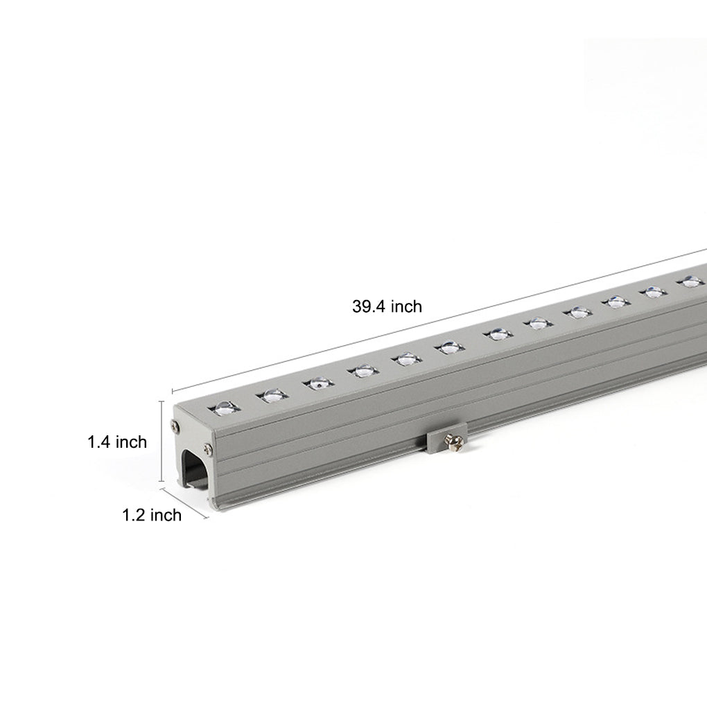 LED building facade lighting strips emitting bright yellow light for vibrant and eye-catching displays.