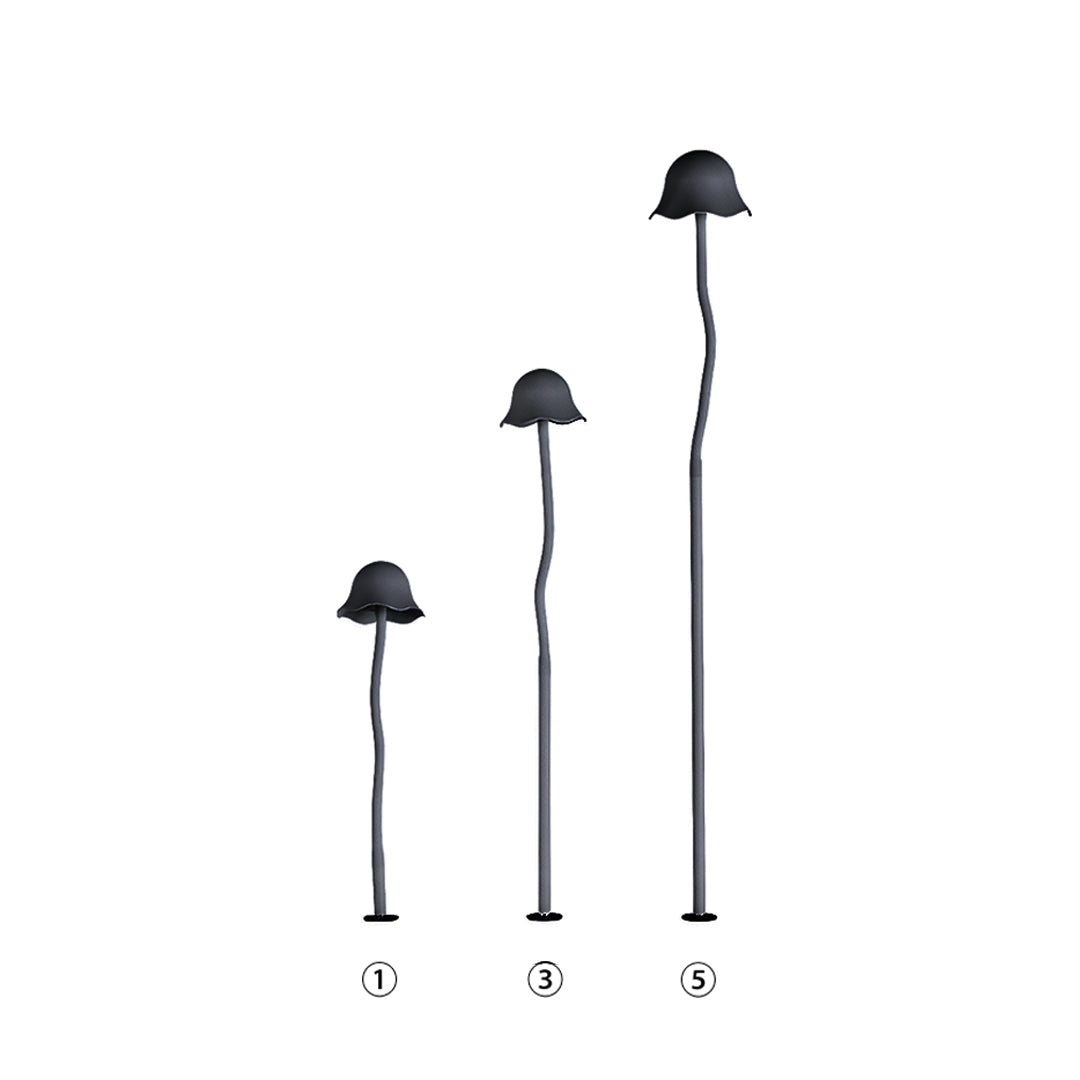 These modern mushroom garden path lights offer functional outdoor landscape lighting, adding charm, elegance, and bright illumination to walkways, yards, and patios.
