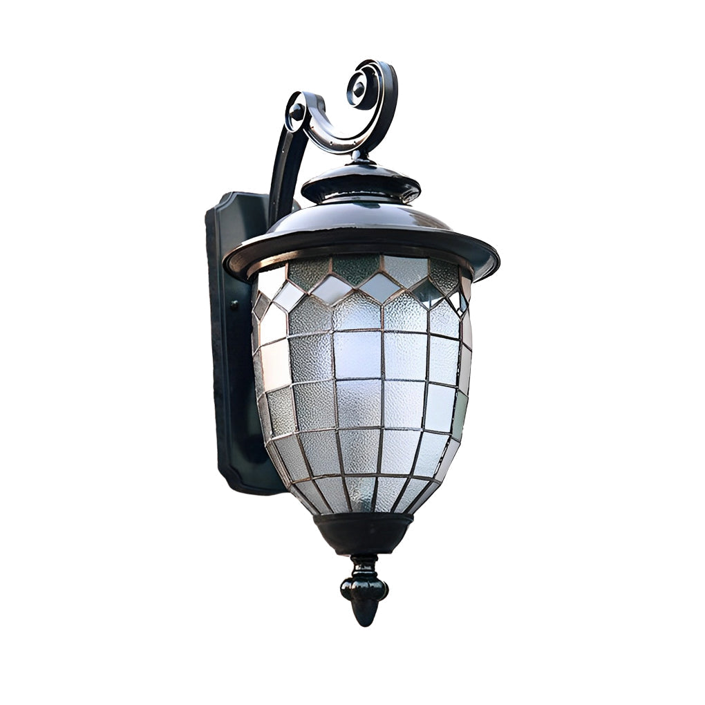 LED outdoor sconce product isolated on white background in black finish.