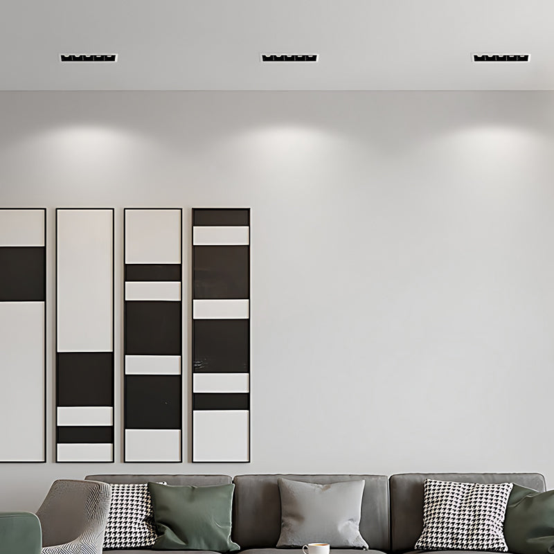 led-spotlights-bulbs-linear-arrangement-side-view-minimalist-design