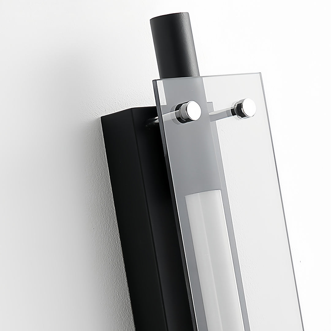 Close-up view of led wall strip lights showing slim metal housing and warm light diffusion.