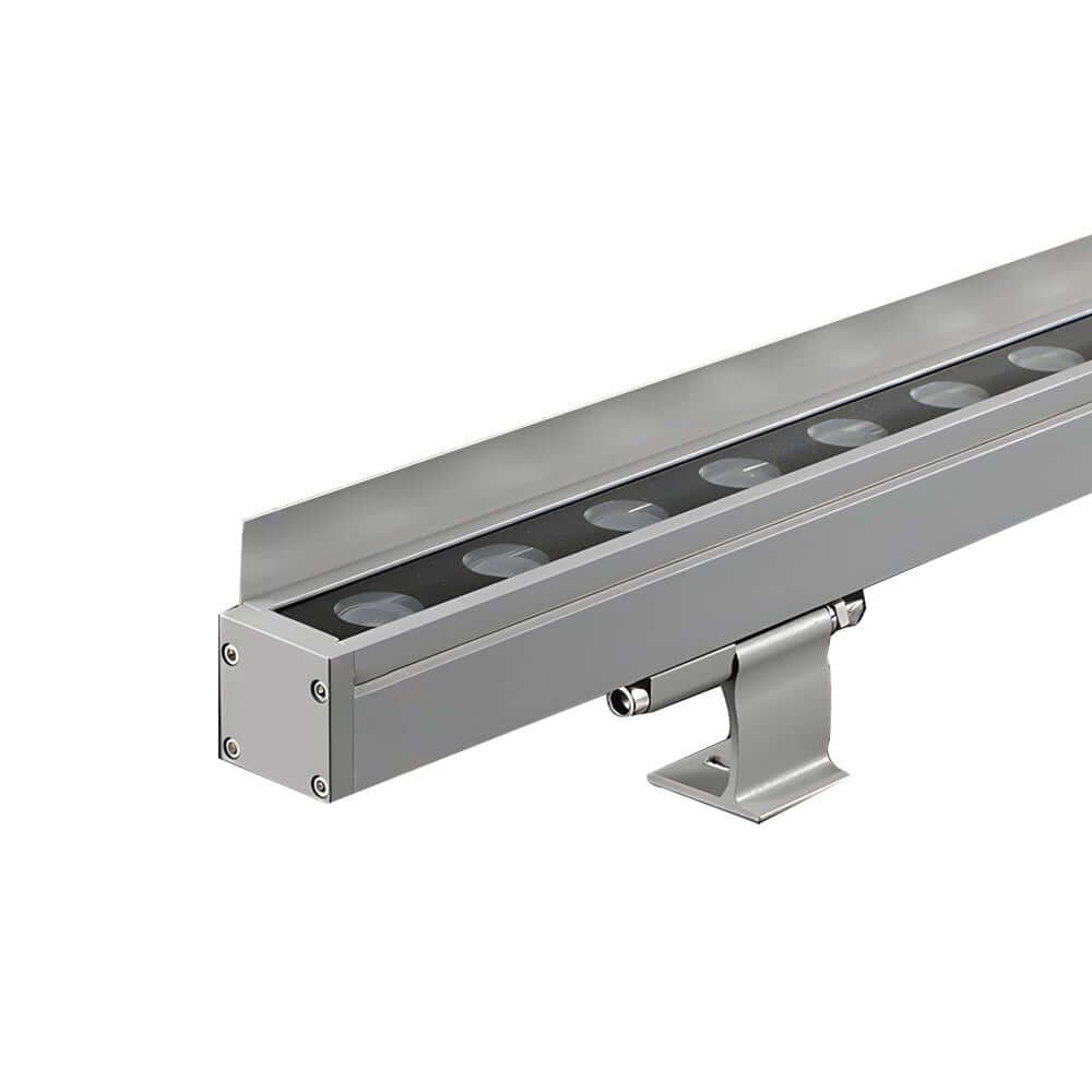 LED wall washer light bar with power cable, designed for easy setup and durable outdoor use.
