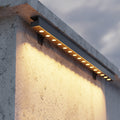 Linear LED wall washer installed on a building exterior, providing even and bright illumination.