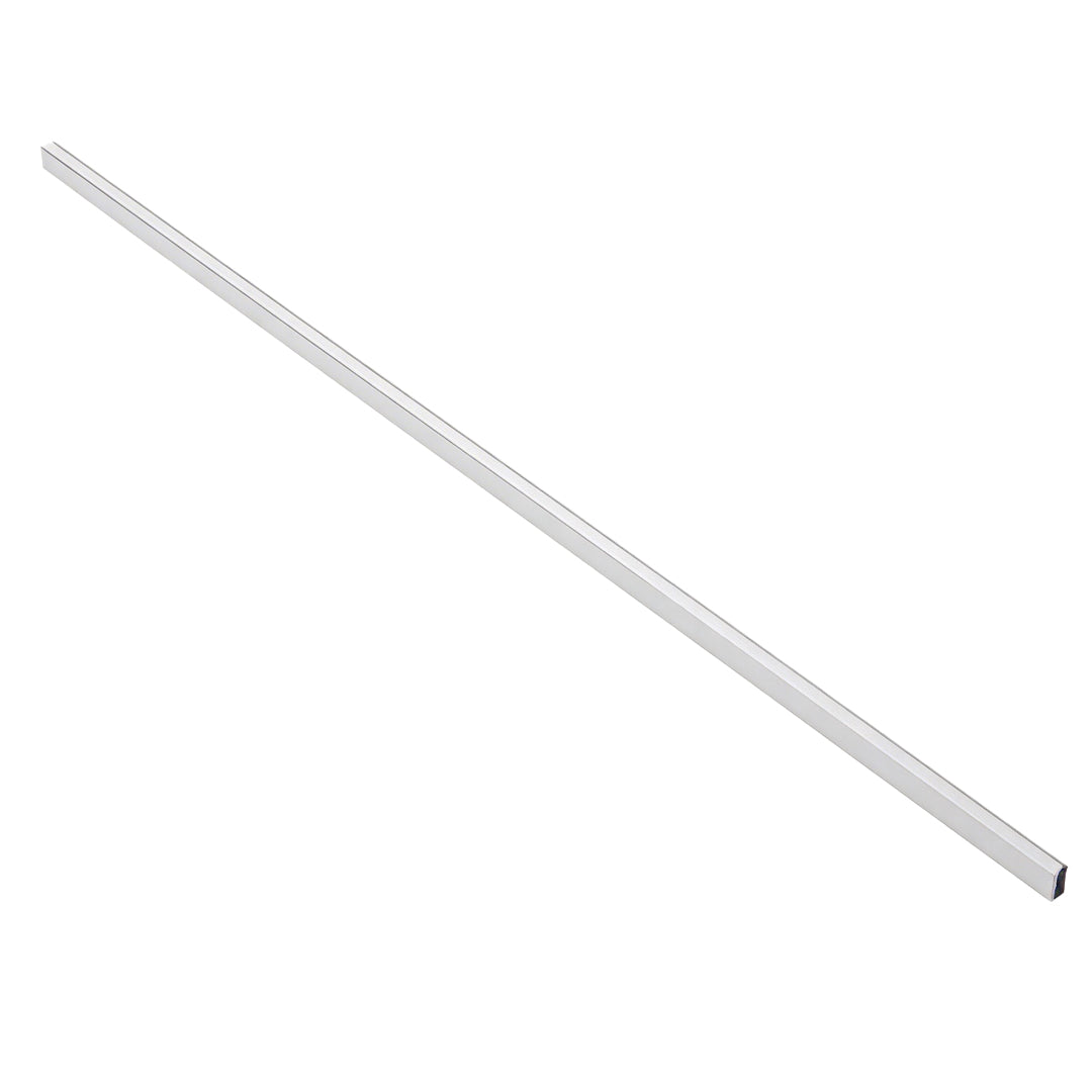 Linear rigid bar housing for led strip lights waterproof on white background.