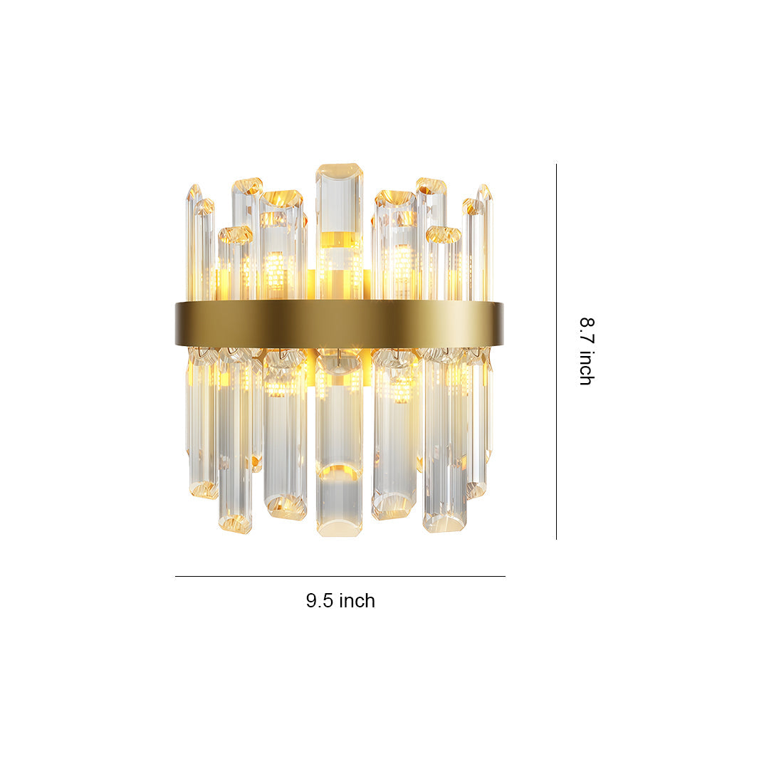 Luxury crystal chandelier technical specification diagram with dimensions and measurements