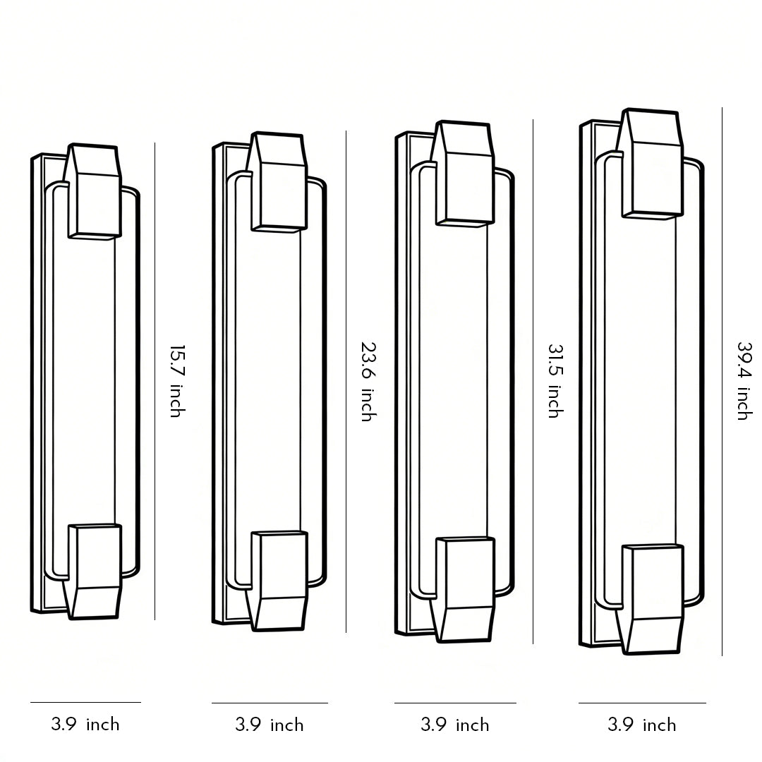 Luxury modern wall lights living room in a minimalist setting, emphasizing clean lines and luxurious design.