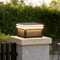 Metal Pillar Lights feature a modern square design with solar-powered LED lighting, providing stylish and energy-efficient illumination for outdoor fences and pathways.