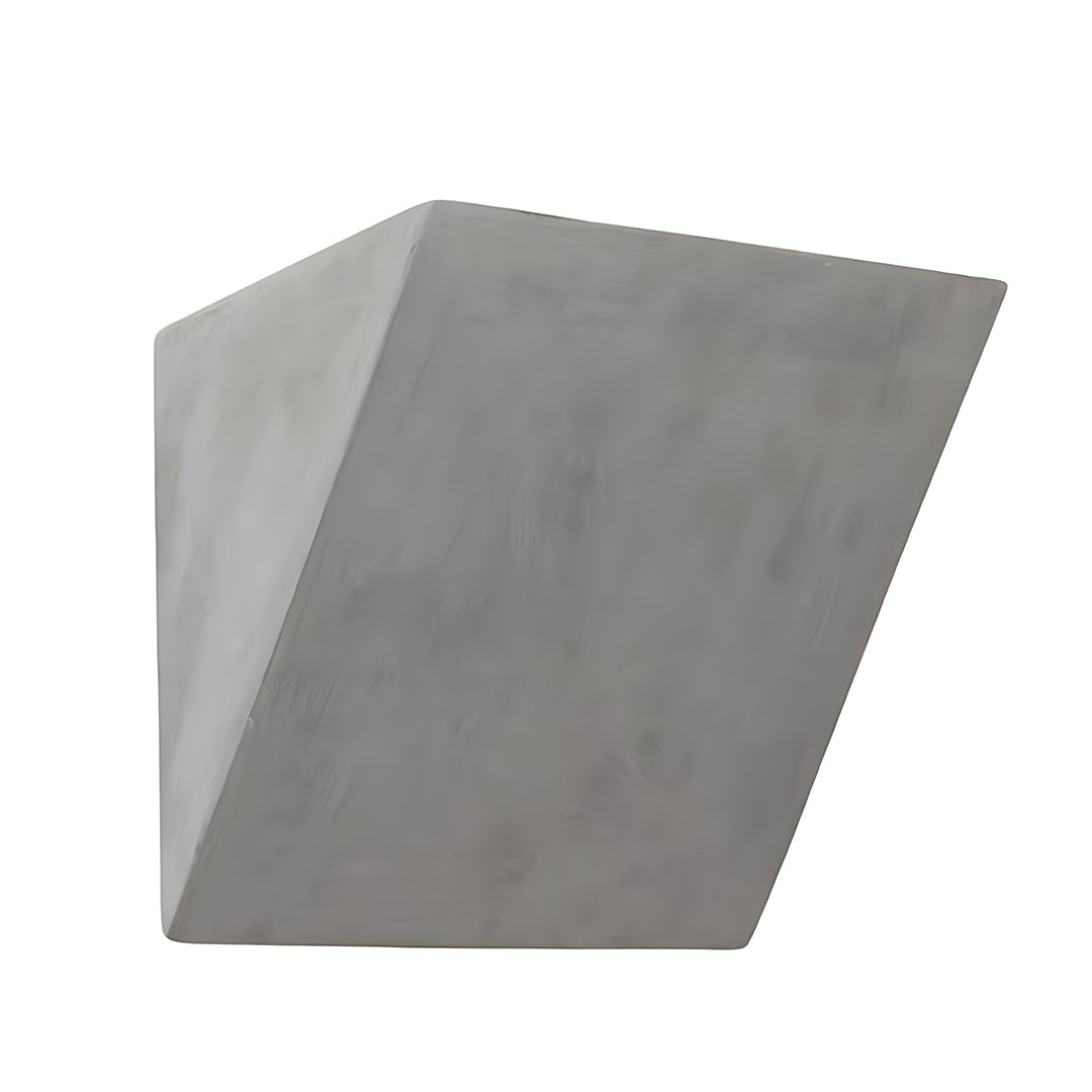 Minimalist night wall light with rectangular silver finish providing soft downward glow
