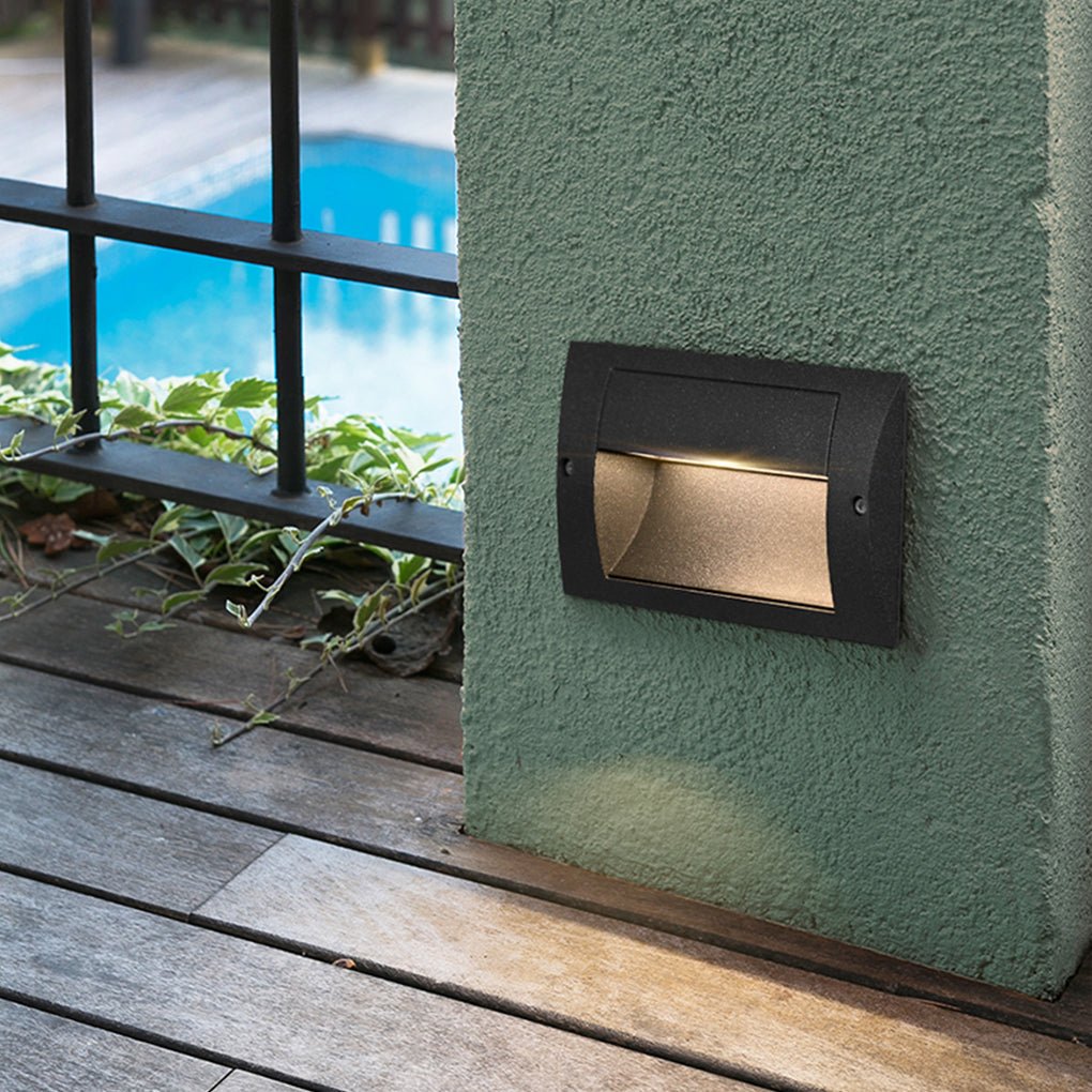 Minimalist Outdoor LED Stair Step Light Wall Lamp for Aisle Corridor Corner