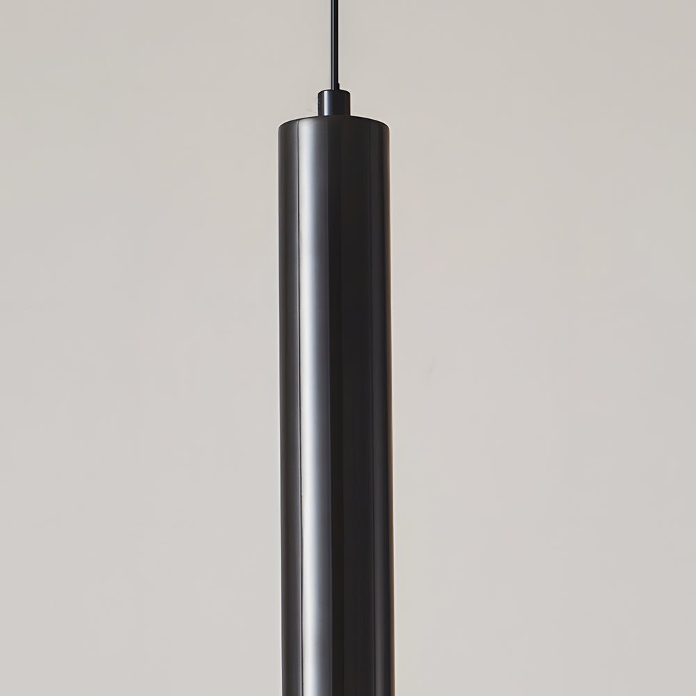 Modern Copper Tube 1 - light White Glass Bowl Pendant Light