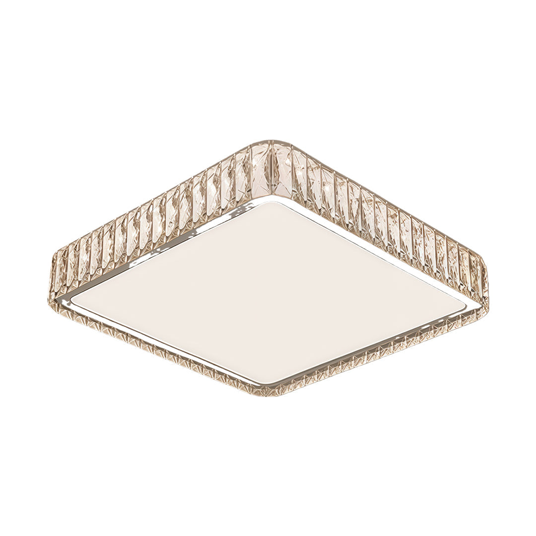 Brighten your room with modern crystal flush mount lighting, featuring a halo ring that creates a luxurious, radiant glow on your ceiling.