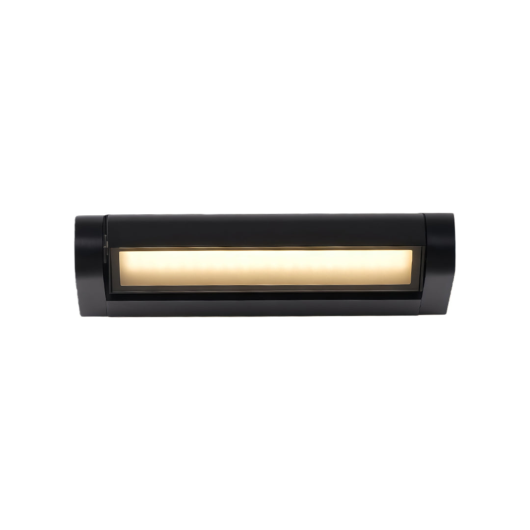Modern LED light bar for wall featuring glass shade chandelier aesthetic in medium horizontal design with integrated LED illumination.