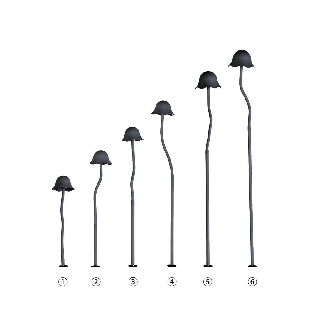 This outdoor landscape light features a modern mushroom design, delivering energy-efficient illumination for garden paths, walkways, and landscaped areas with style.