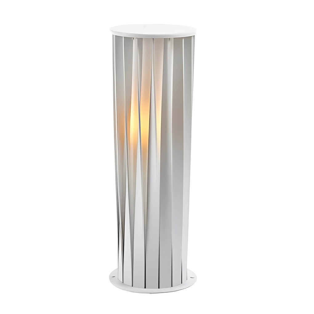 Modern outdoor lanterns product image with tall cylindrical design isolated on white background.
