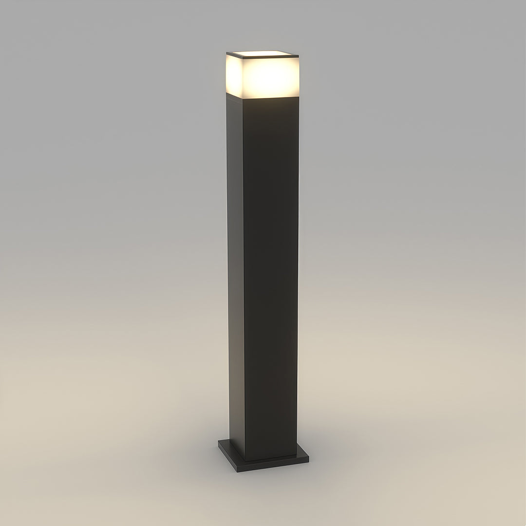 Upgrade your landscape design with pathway yard lights and a modern square ambient outdoor light for a clean and contemporary look.