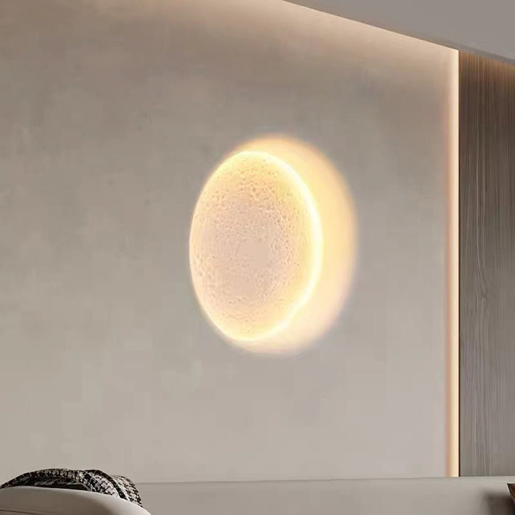 Moon - like Plaster LED Embedded Wall Light Anti - glare for Background Wall