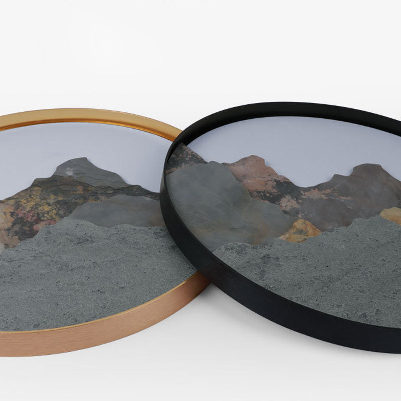 Mountain LED wall light showing different frame color options