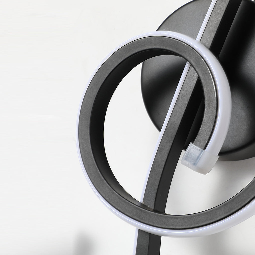 LED musical note wall light enhances music-themed rooms with elegant black indoor wall sconce design and ambient illumination.