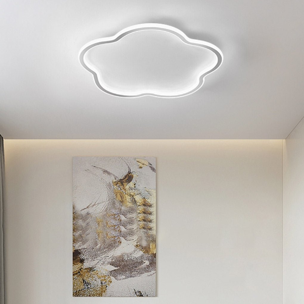 Nordic Creative Ultra - thin Cloud Shape Three Color Adjustable LED Ceiling Lamps