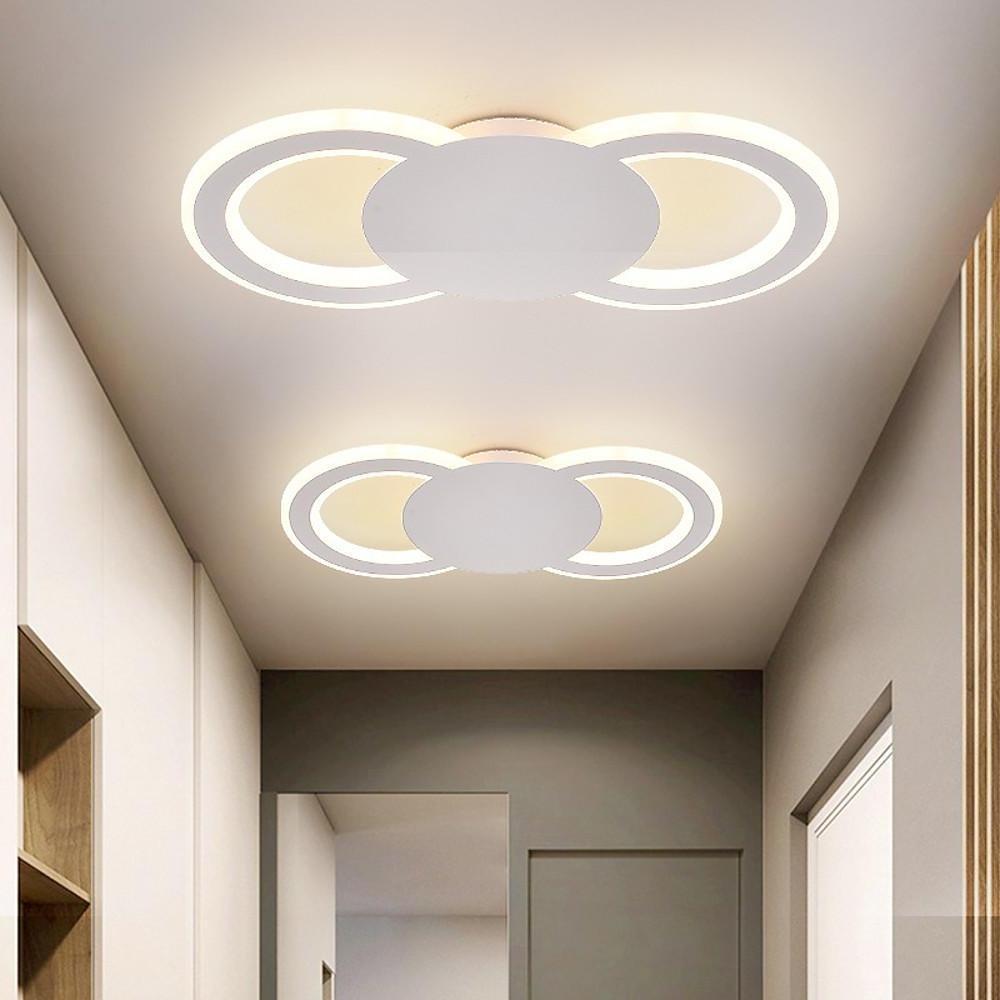 Modern Geometric Ring 2 - Light LED Flush Mount Ceiling Light