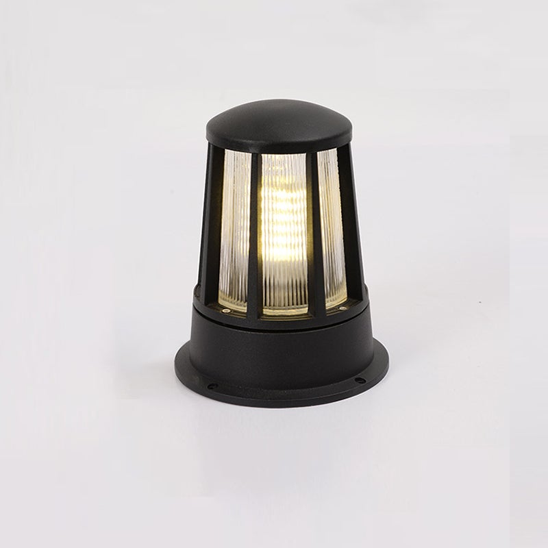Outdoor garden path lamp enhancing a contemporary garden with stylish glow.