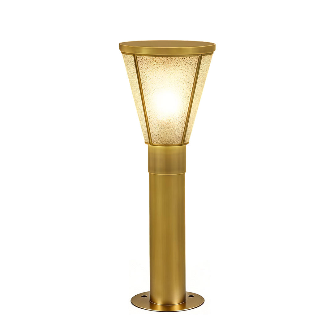 Outdoor garden path lights with a sleek design, providing ambient lighting.