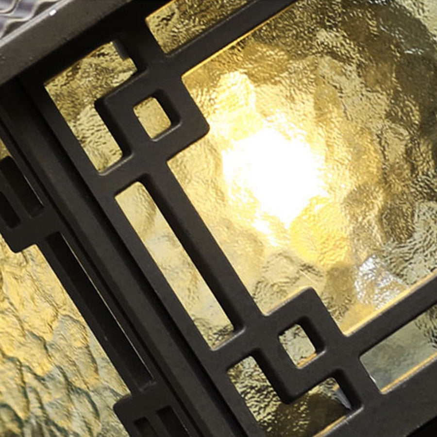 Outdoor garden pillar lights illuminating a garden pathway, enhancing safety and aesthetics.