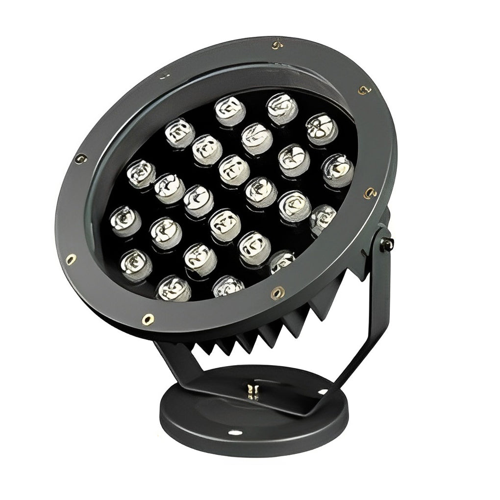 Outdoor LED spotlights energy efficient landscape lighting combines functionality with modern decorative outdoor lighting.