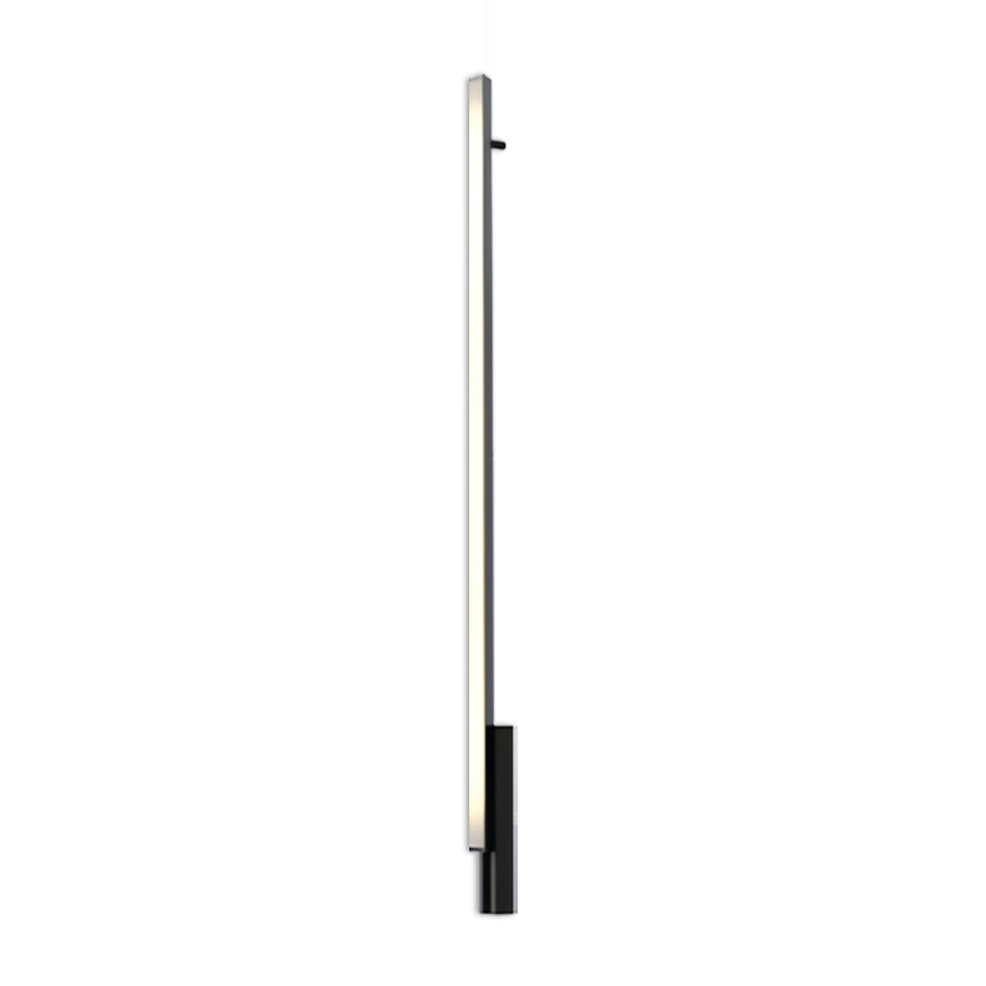 Vertical minimalist outdoor lights wall sconces in a sleek black-and-white finish.