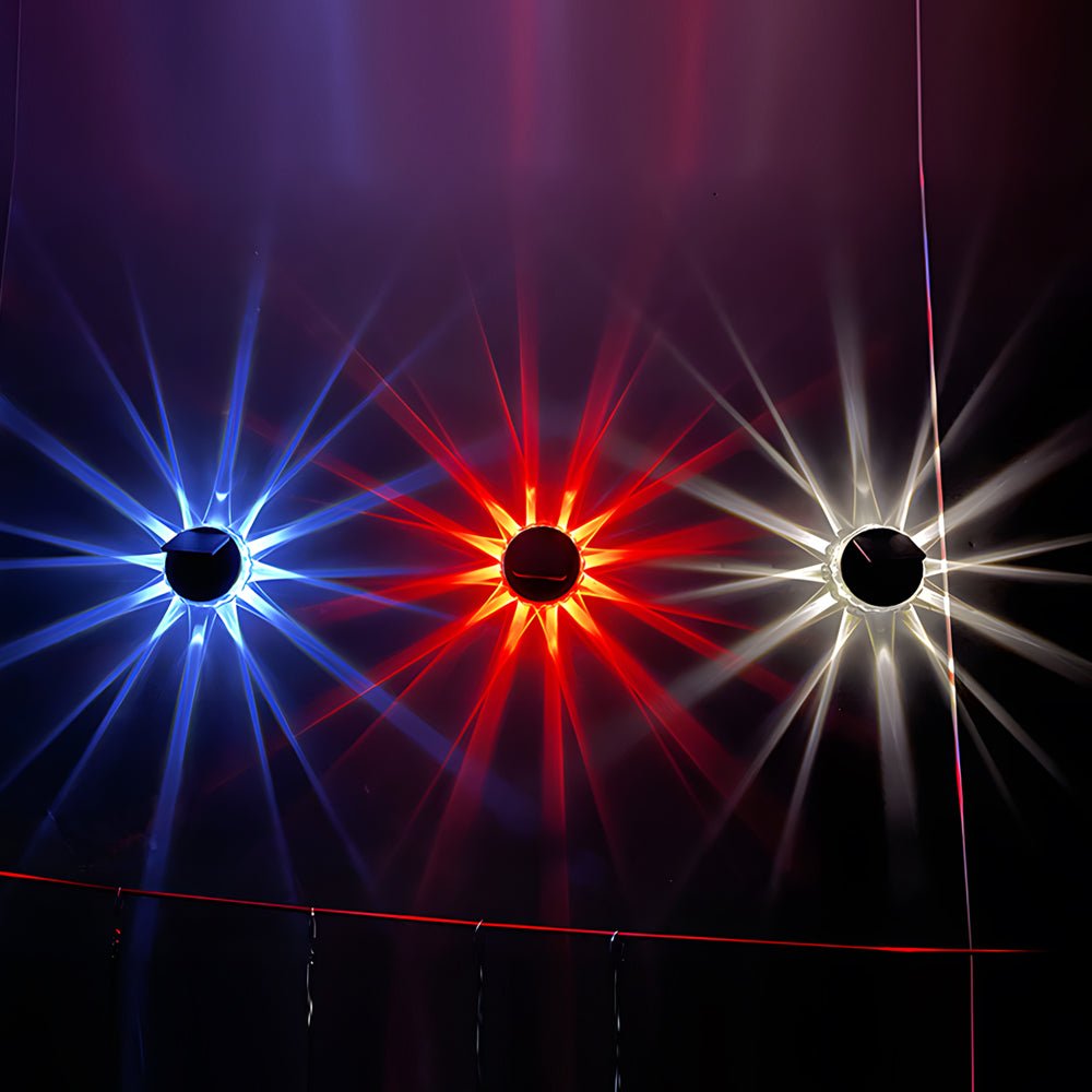 Outdoor patio solar lights with adjustable solar panel, showcasing versatility and easy installation for outdoor spaces.