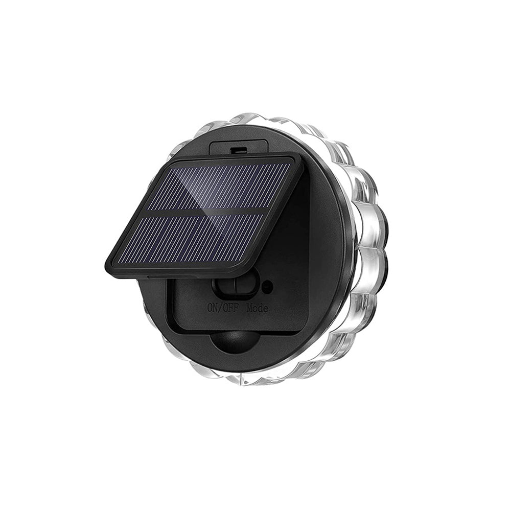 Outdoor patio solar lights with crystal-like design, providing elegant and sustainable lighting for patios and gardens.