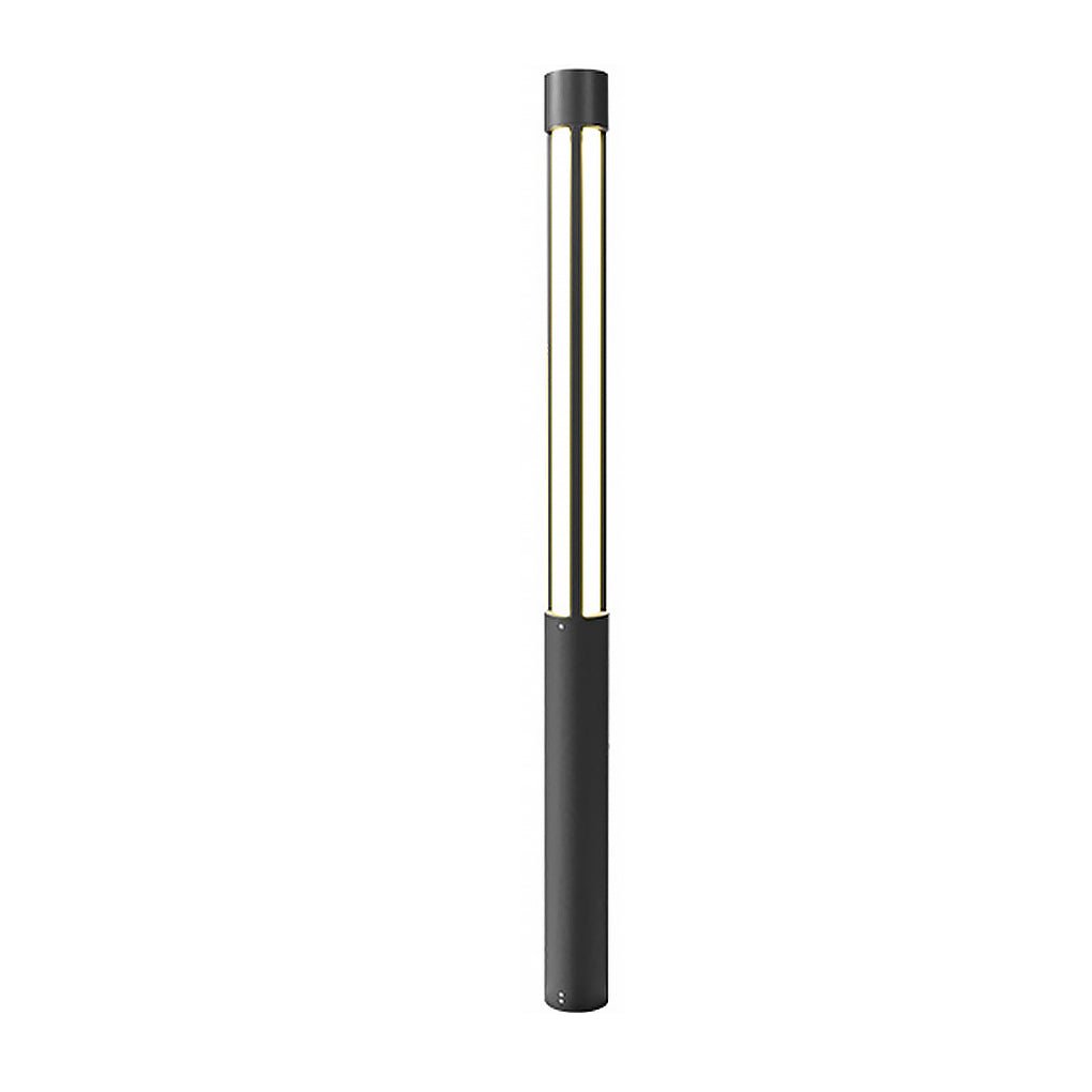 Residential bollard lights LED black outdoor landscape light is perfect for energy-efficient, decorative outdoor lighting solutions.