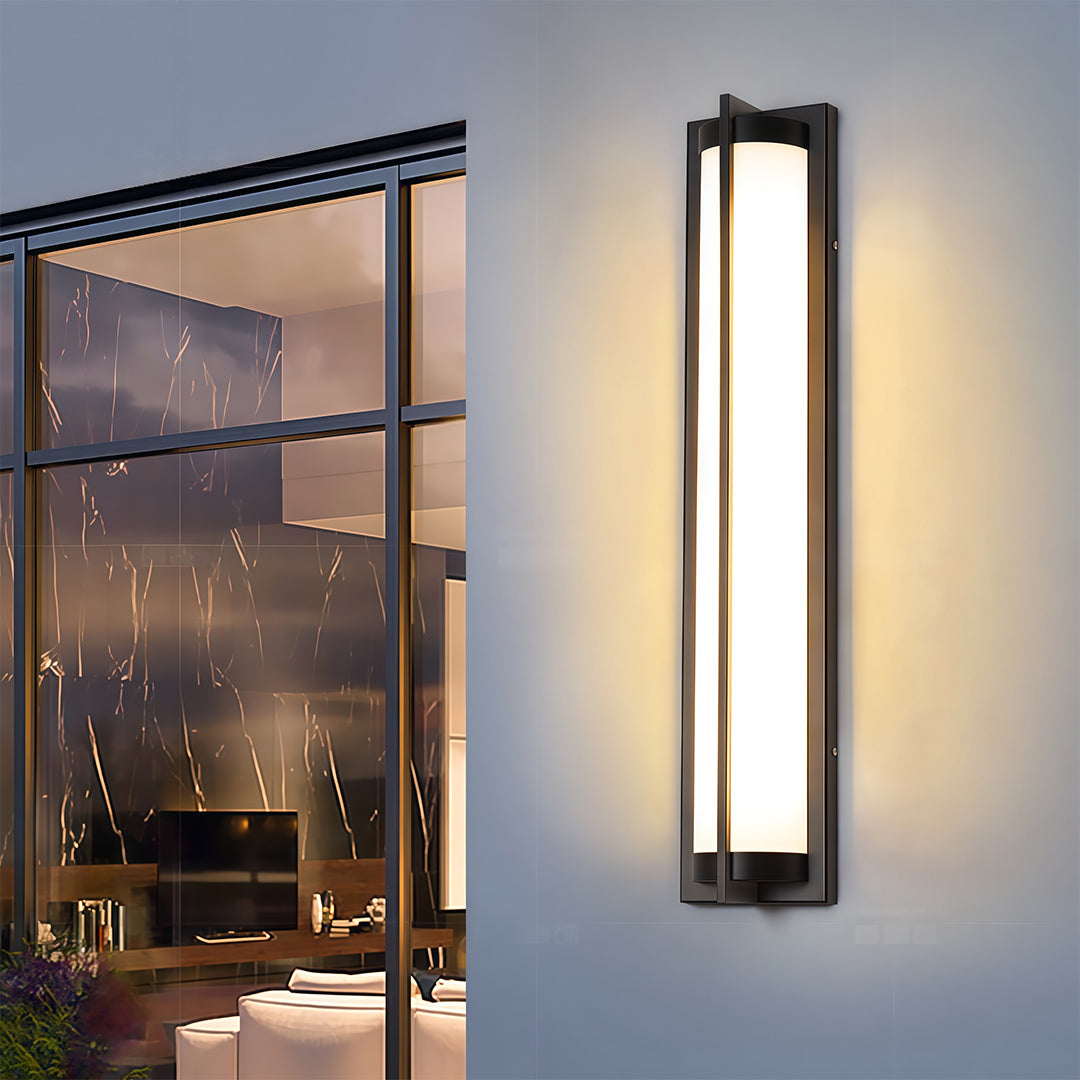 Outdoor wall sconces black modern minimalist waterproof lamp designed for durable exterior lighting with sleek contemporary style.
