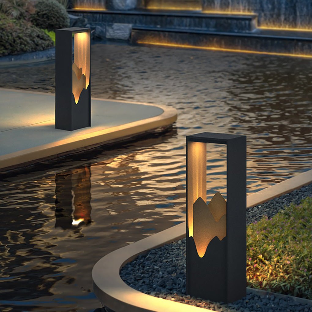 LED Mountain Scenery Path Lights Waterproof Landscape Lighting for Outdoor Elegance