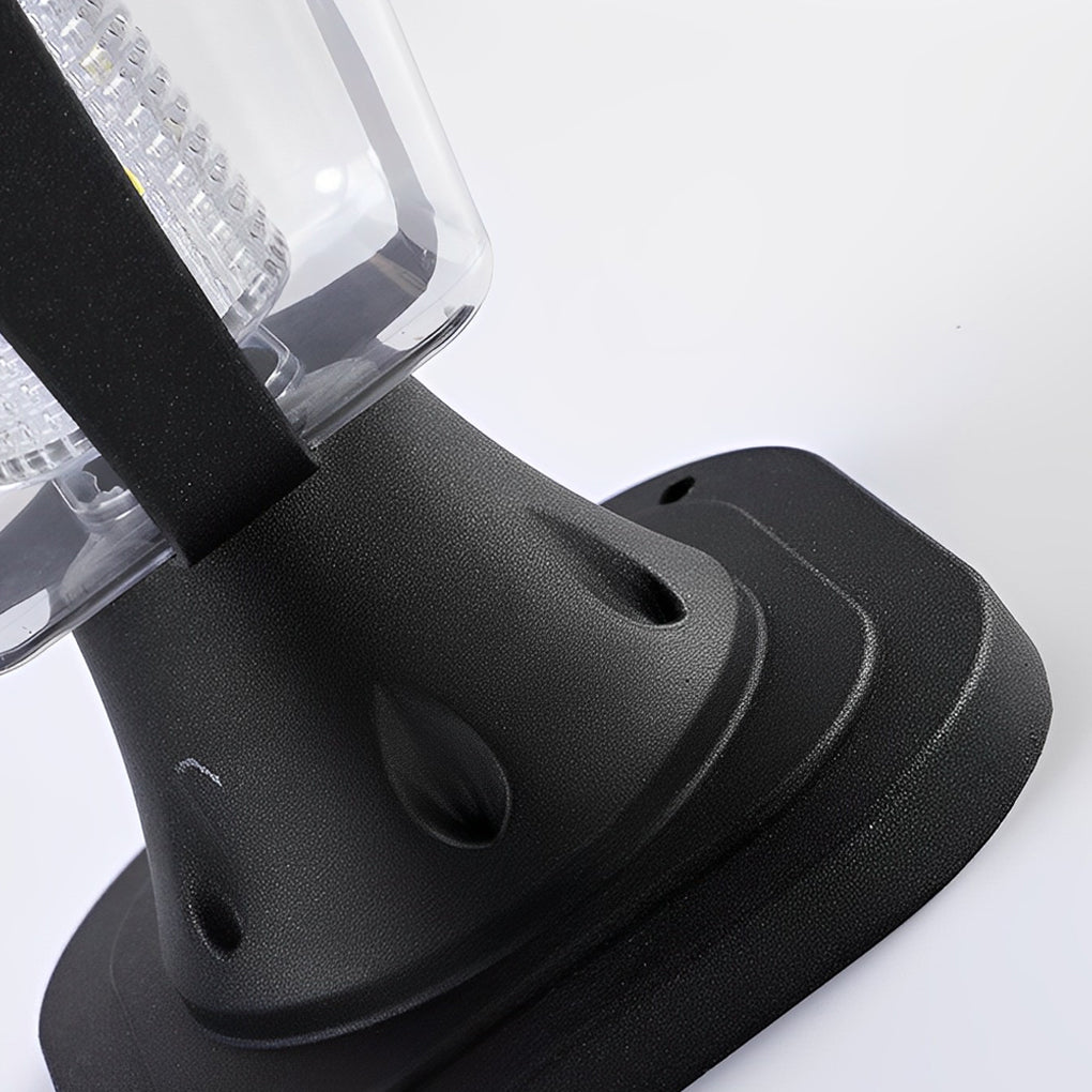 Outdoor waterproof post lamp dimensions, front view with size specifications.