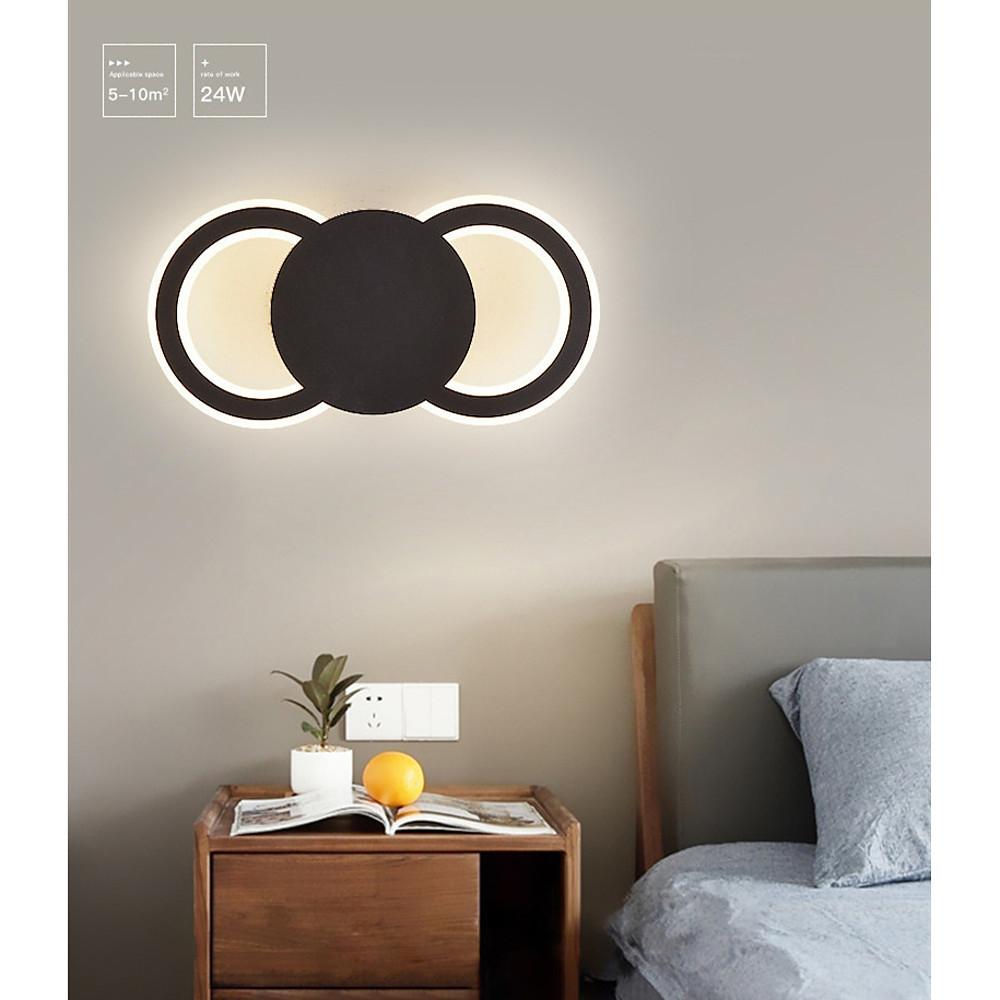Modern Geometric Ring 2 - Light LED Flush Mount Ceiling Light