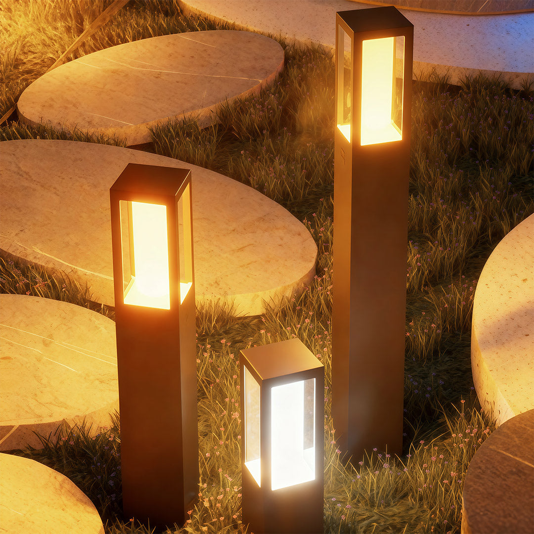 Illuminate your outdoor pathways with path bollard lights, featuring waterproof landscape lights for durable, stylish, and functional lighting.