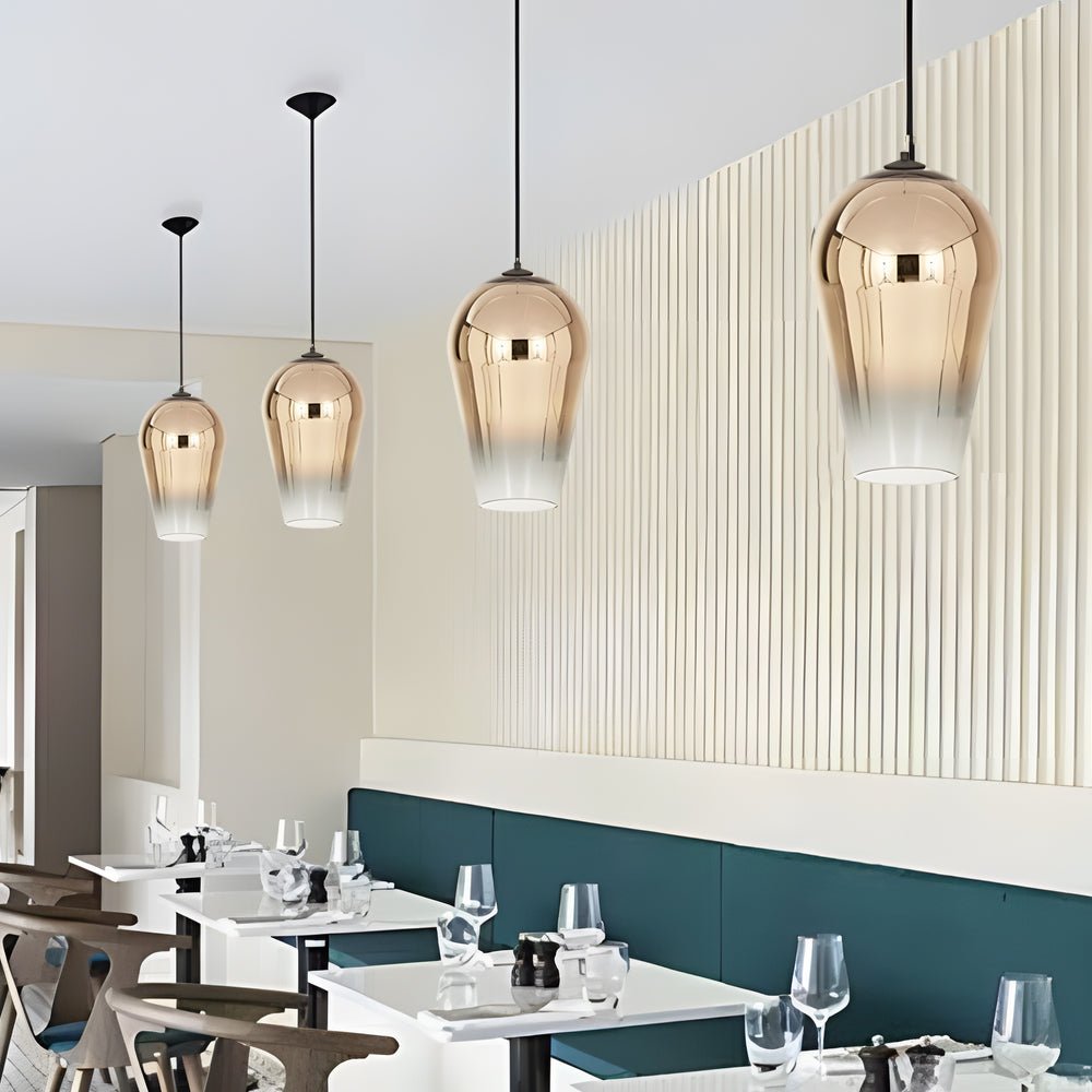Personalized Art Glass Gradient Shade Nordic Post - Modern Pendant Lights