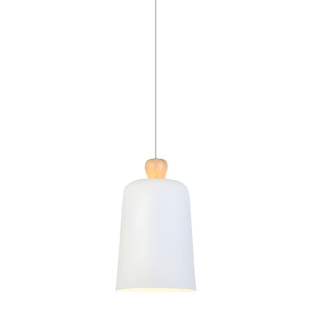 Pleat Box LED Pendant Light 1 - Light Black/White Aluminum Hanging Lamp